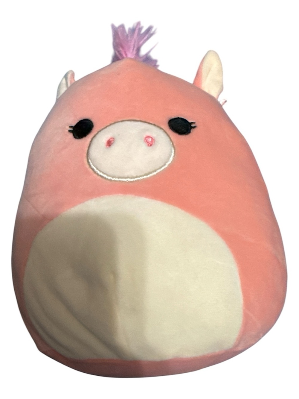 Squishmallows Pink Unicorn Plush with Cream Belly